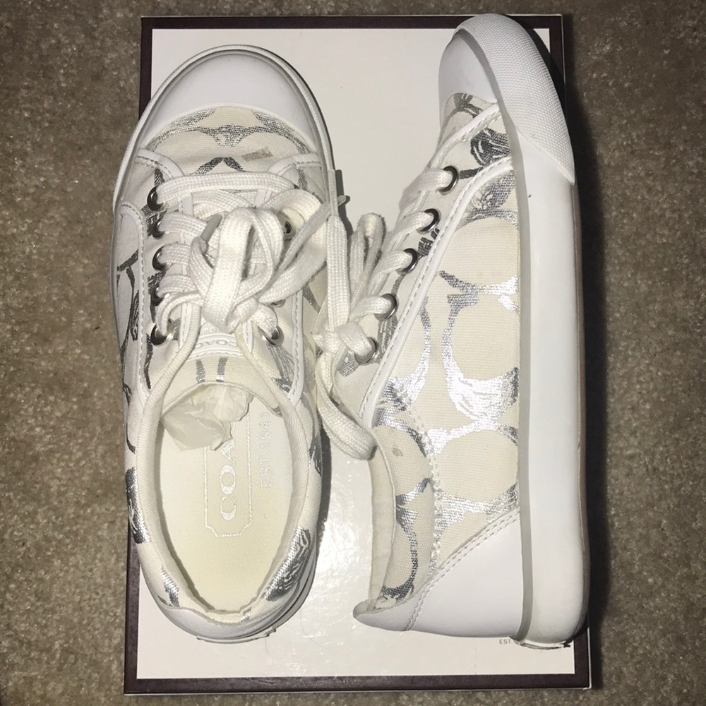 Coach sneakers still in good condition.